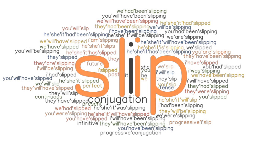 slip-past-tense-verb-forms-conjugate-slip-grammartop