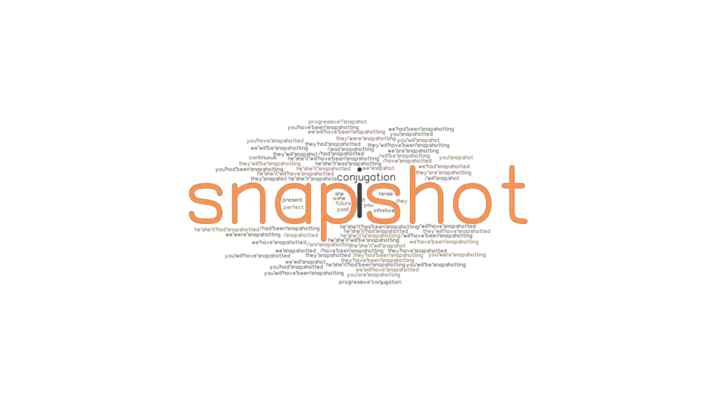 Snapshot Past Tense Verb Forms, Conjugate SNAPSHOT