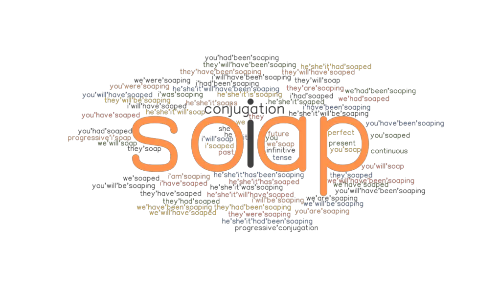 Soap Past Tense Verb Forms, Conjugate SOAP