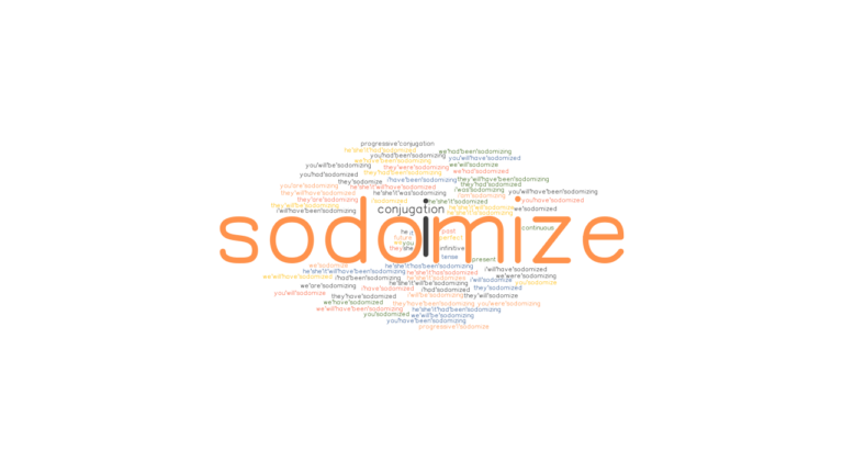 Sodomize Past Tense Verb Forms Conjugate Sodomize