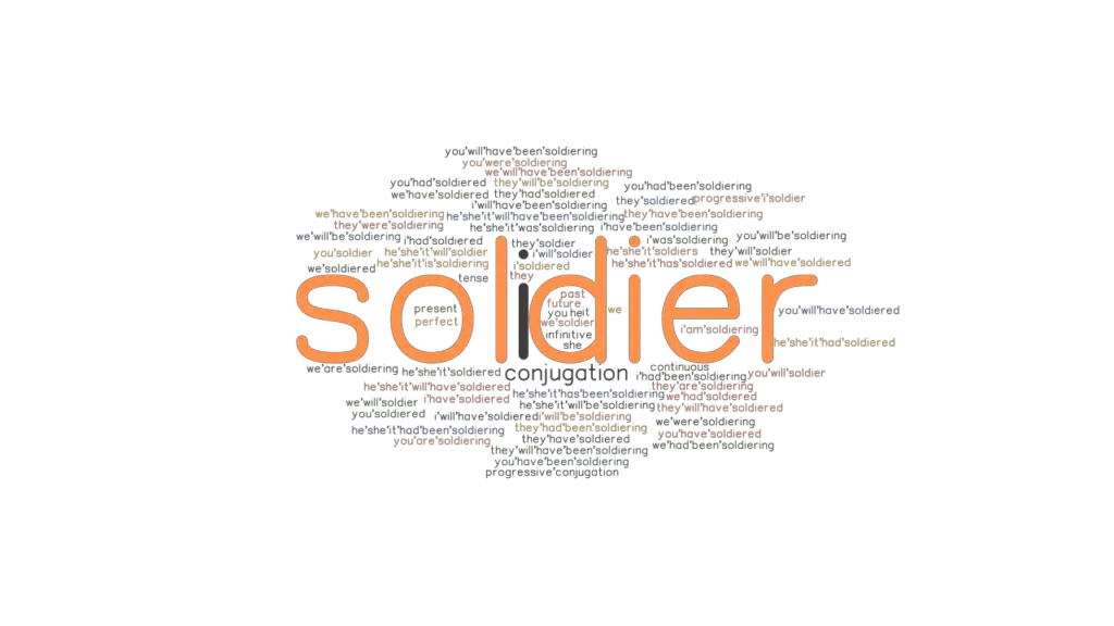 soldier-past-tense-verb-forms-conjugate-soldier-grammartop