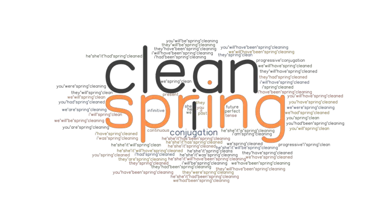 spring-clean-past-tense-verb-forms-conjugate-spring-clean