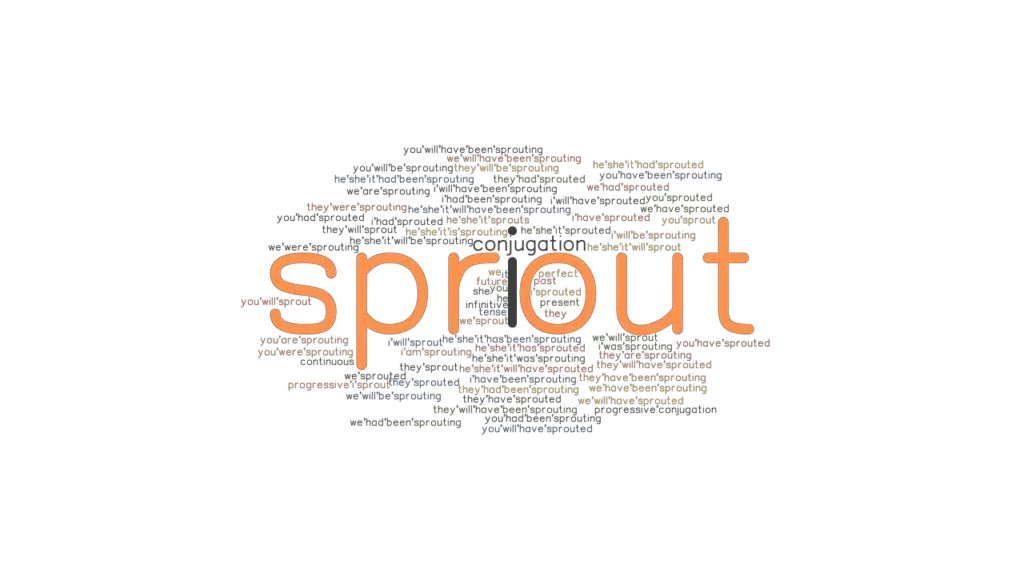 Sprout Past Tense Verb Forms, Conjugate SPROUT