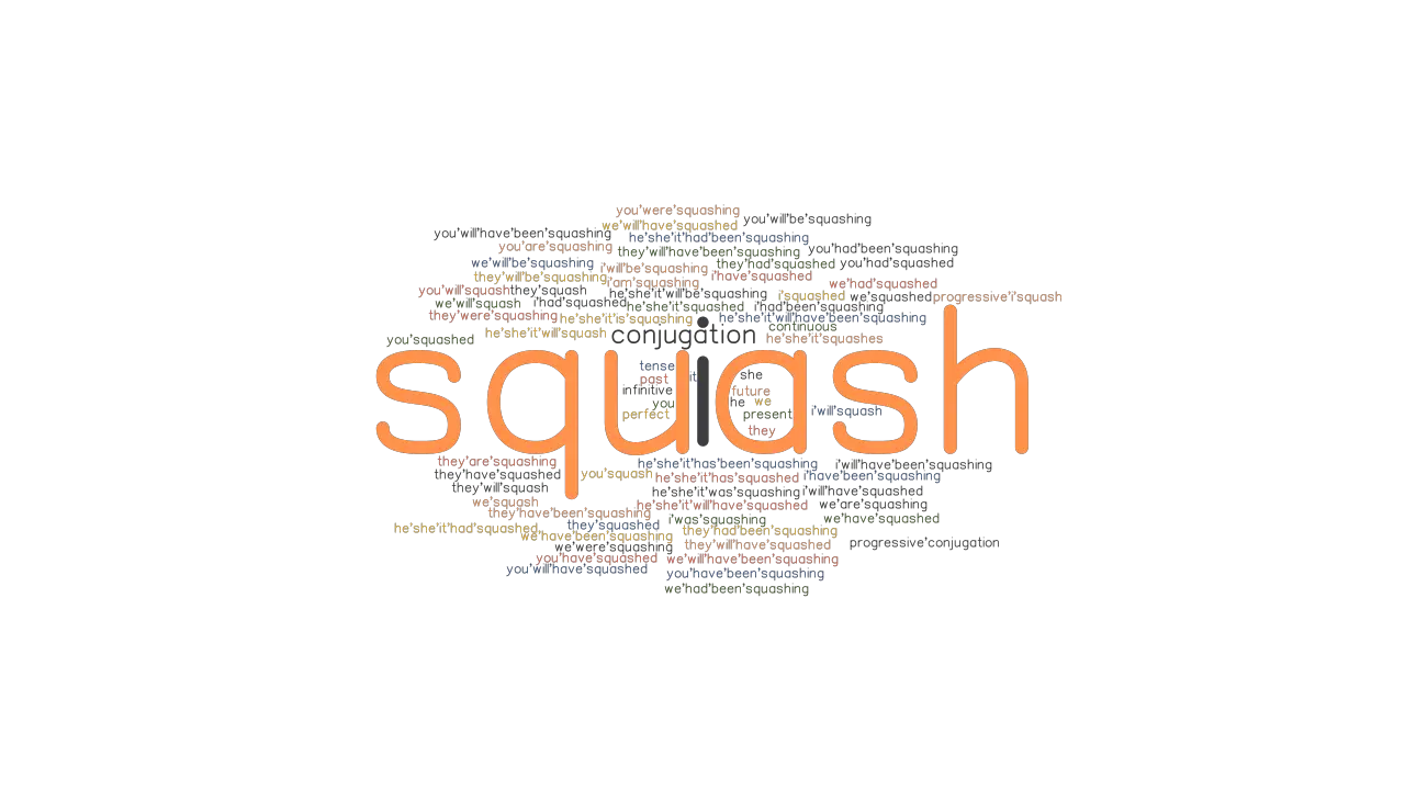 Squash Past Tense Verb Forms Conjugate SQUASH GrammarTOP