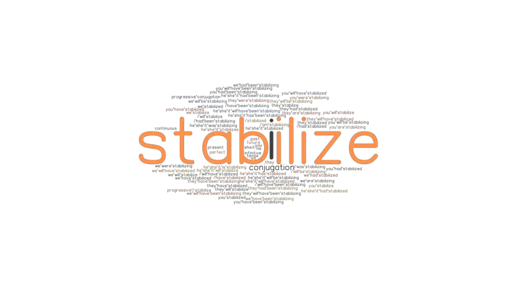 Stabilize Past Tense Verb Forms, Conjugate STABILIZE