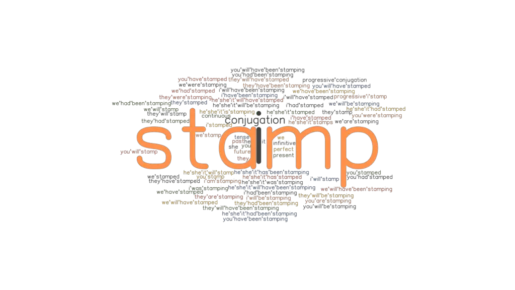 Stamp Past Tense Verb Forms, Conjugate STAMP