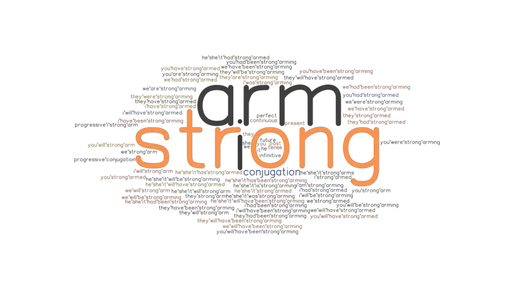 Strongarm Past Tense Verb Forms, Conjugate STRONGARM
