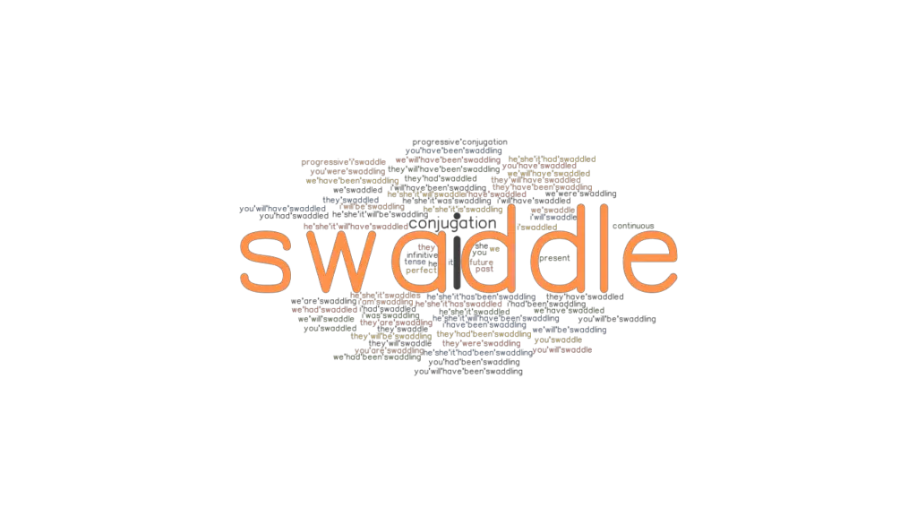 Swaddle Past Tense Verb Forms, Conjugate SWADDLE
