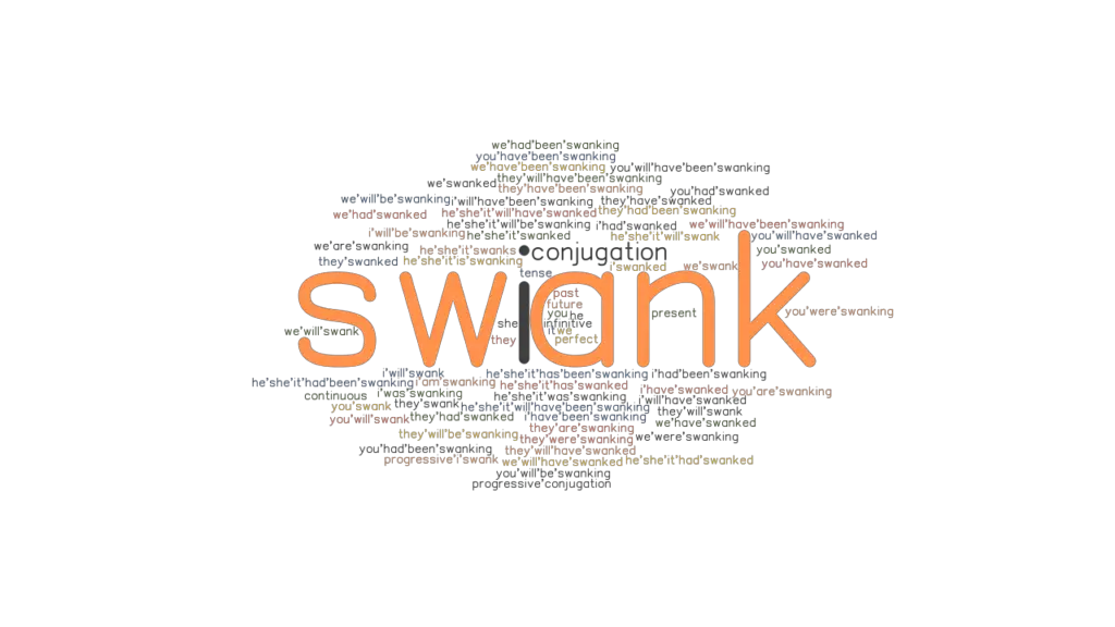 Swank Past Tense Verb Forms, Conjugate SWANK