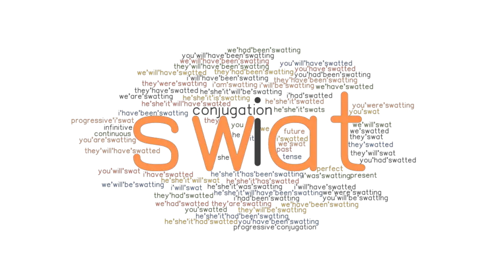Swat Past Tense Verb Forms, Conjugate SWAT