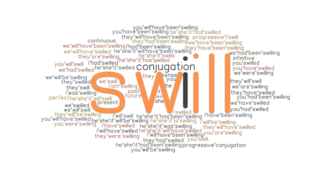 Swill Past Tense Verb Forms, Conjugate SWILL