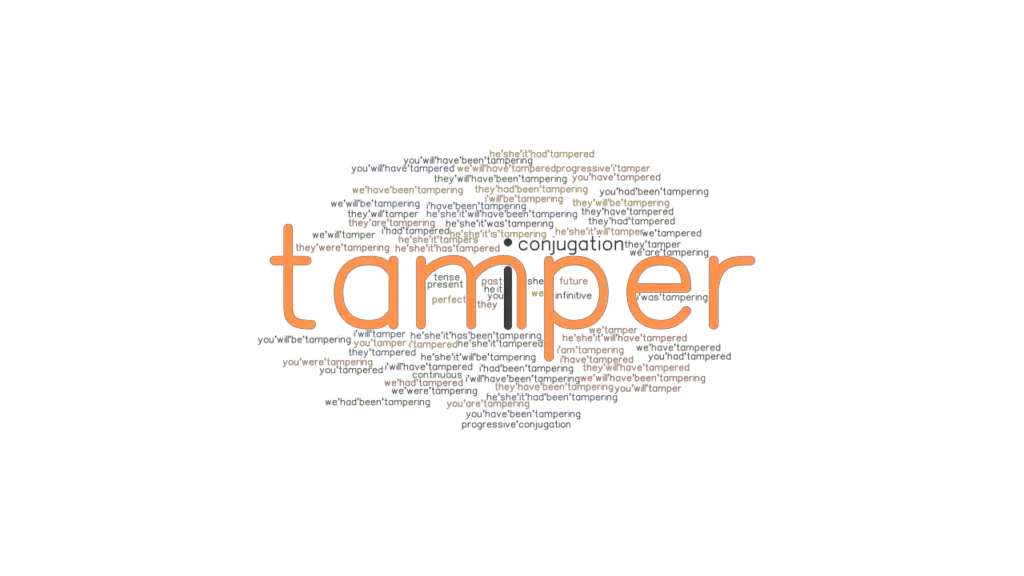 Tamper Past Tense Verb Forms, Conjugate TAMPER