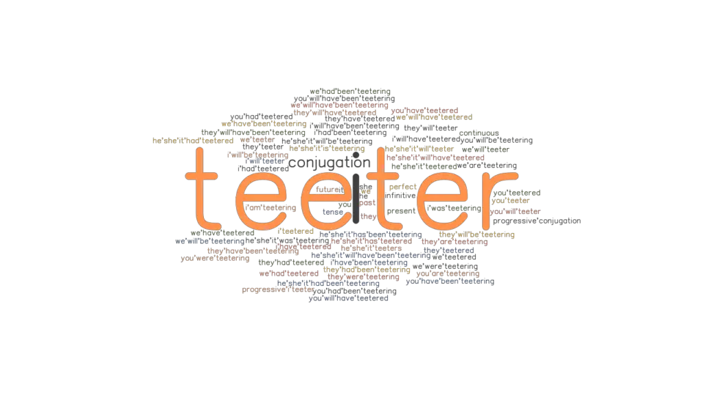 Teeter Past Tense Verb Forms, Conjugate TEETER