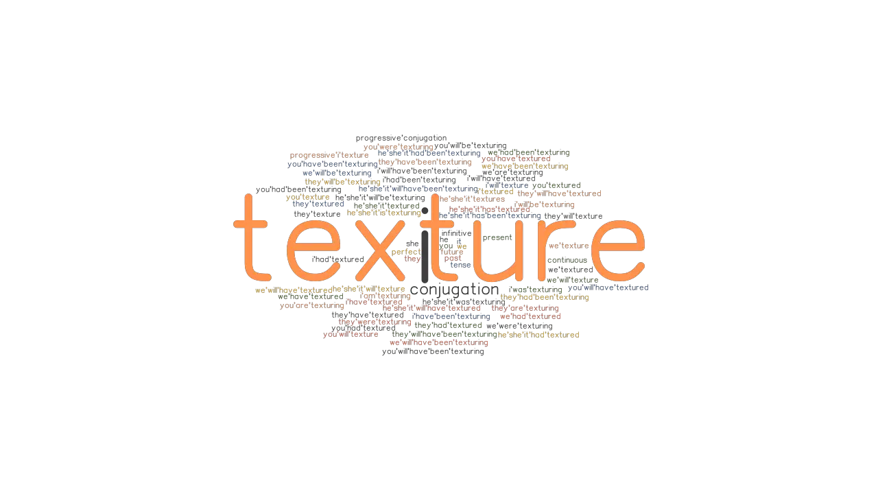 Texture Past Tense Verb Forms Conjugate TEXTURE GrammarTOP