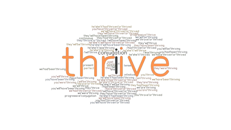 Thrive Past Tense Verb Forms Conjugate THRIVE GrammarTOP