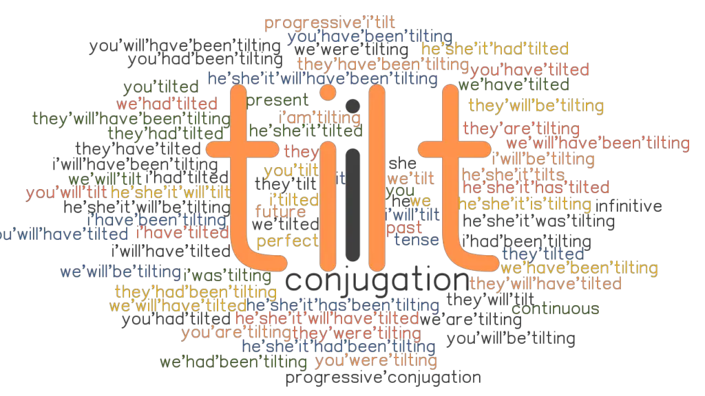 Tilt Past Tense Verb Forms, Conjugate TILT
