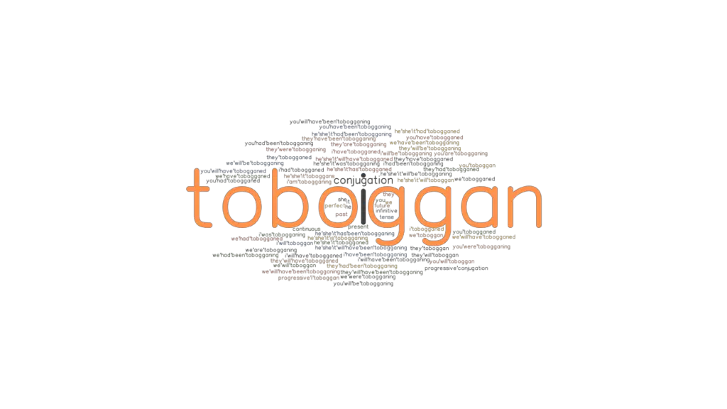 Toboggan Past Tense Verb Forms, Conjugate TOBOGGAN