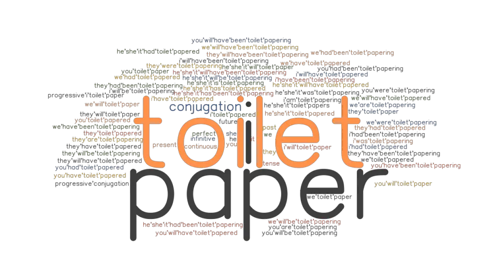 Toiletpaper Past Tense Verb Forms, Conjugate TOILETPAPER