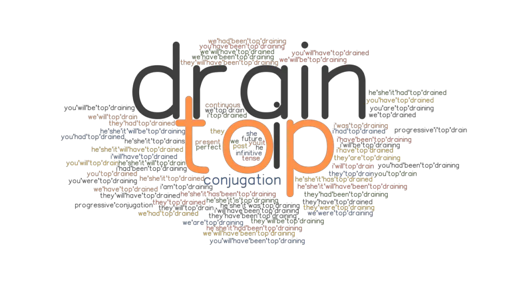 top-drain-past-tense-verb-forms-conjugate-top-drain-grammartop