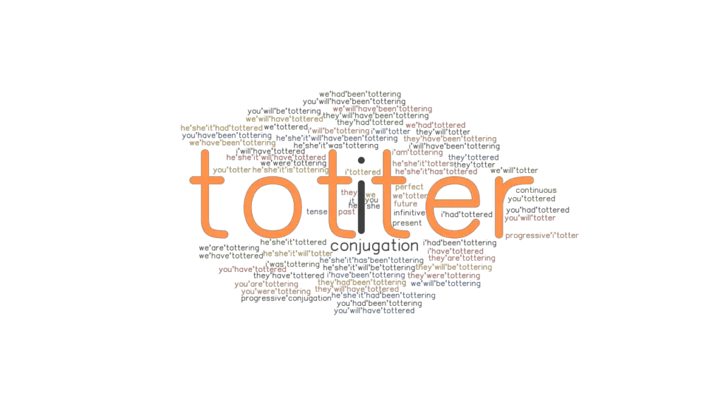 Totter Past Tense Verb Forms, Conjugate TOTTER