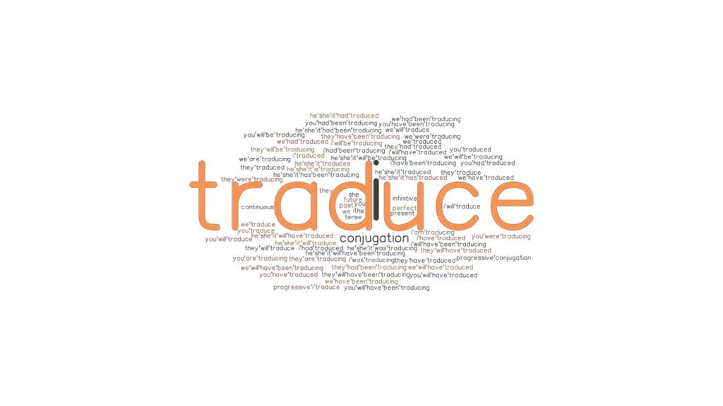 Traduce Past Tense Verb Forms, Conjugate TRADUCE