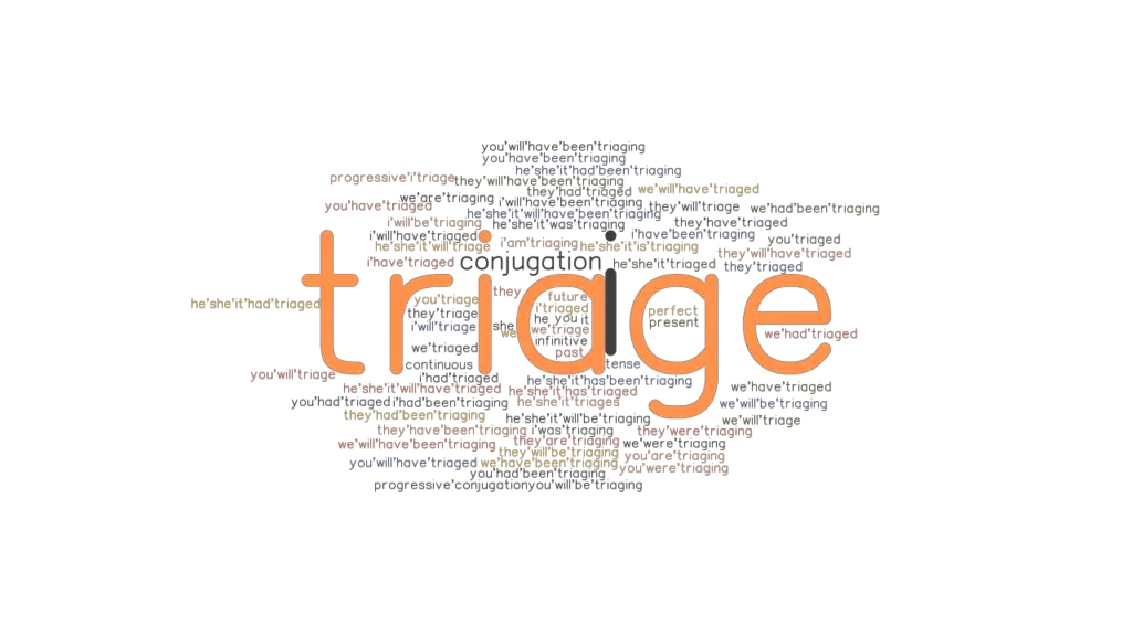 Triage Past Tense: Verb Forms, Conjugate TRIAGE - GrammarTOP.com