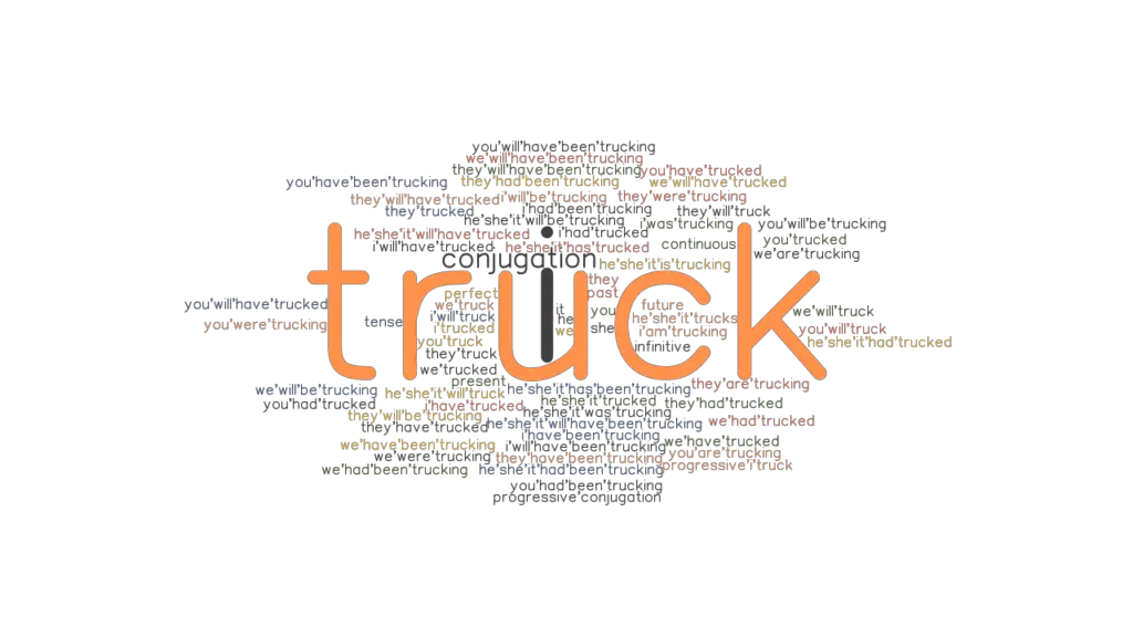 Truck Past Tense Verb Forms, Conjugate TRUCK