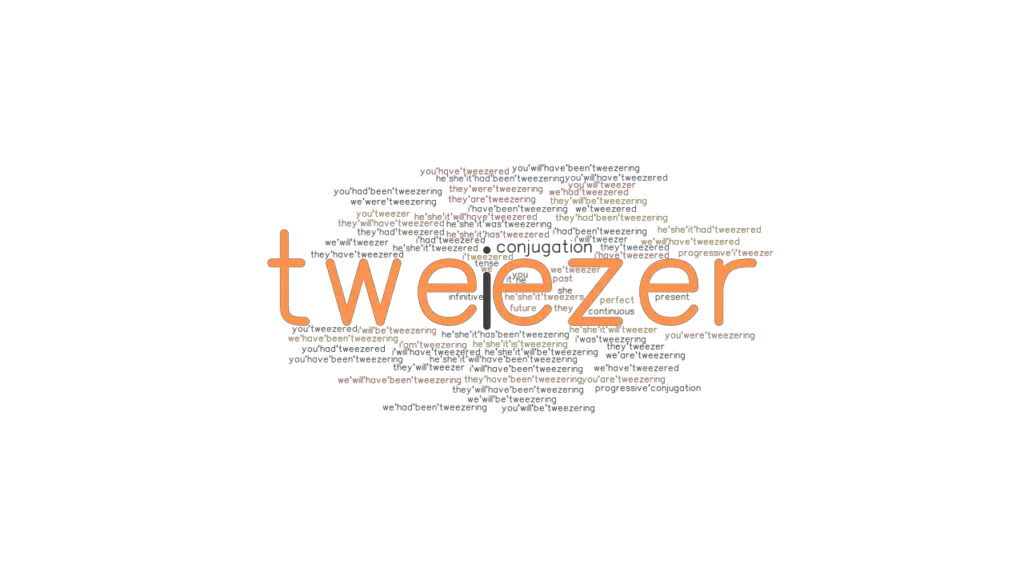 Tweezer Past Tense Verb Forms, Conjugate TWEEZER