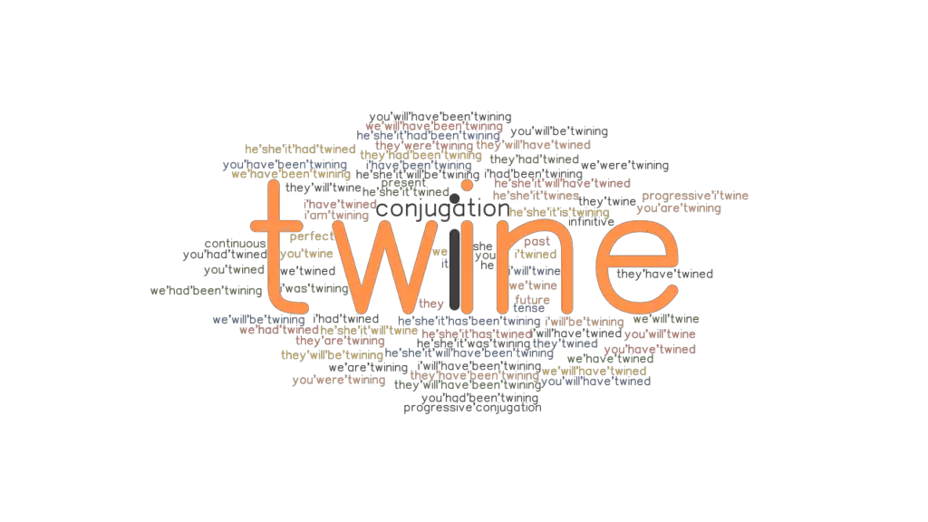 Twine Past Tense Verb Forms, Conjugate TWINE