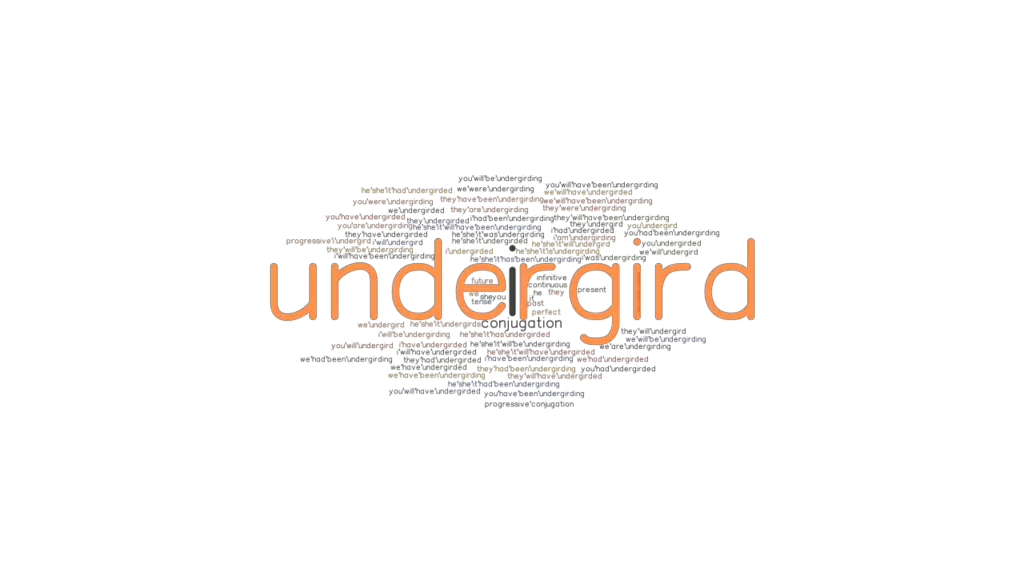 Undergird Past Tense Verb Forms, Conjugate UNDERGIRD