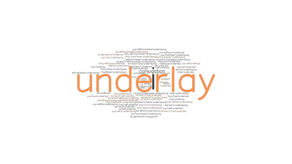 Underlay Past Tense Verb Forms, Conjugate UNDERLAY