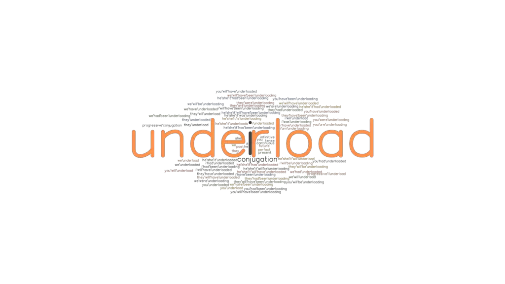 Underload Past Tense Verb Forms, Conjugate UNDERLOAD
