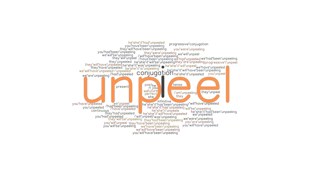 Unpeel Past Tense Verb Forms, Conjugate UNPEEL