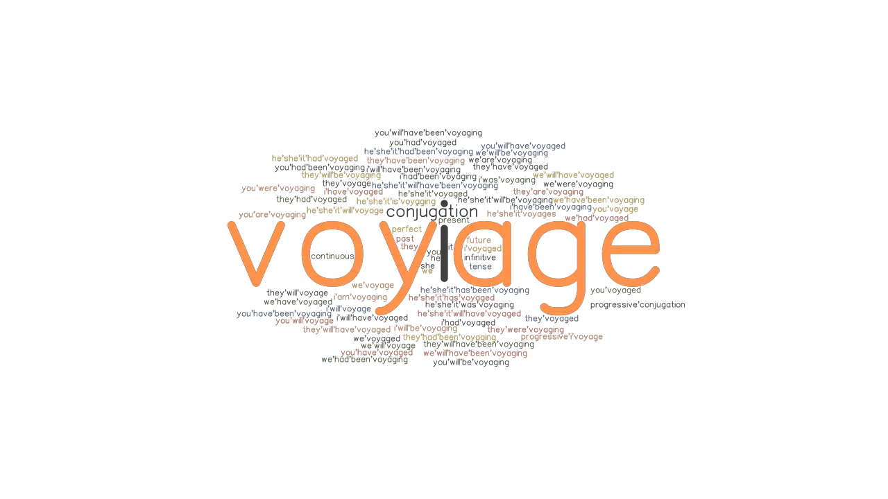 voyage verb example