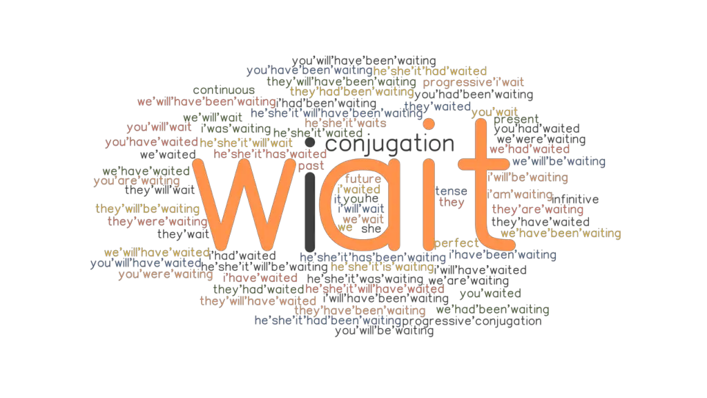 Wait Past Tense Verb Forms, Conjugate WAIT