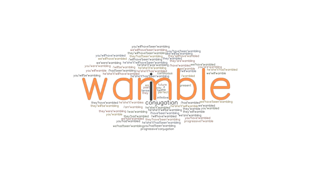 Wamble Past Tense Verb Forms, Conjugate WAMBLE