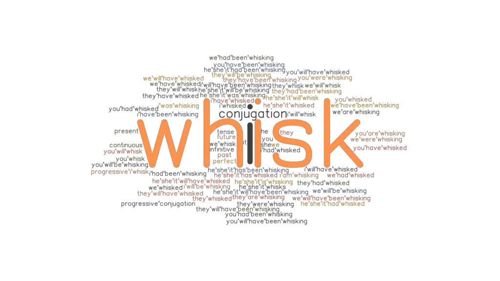 Whisk Past Tense Verb Forms, Conjugate WHISK