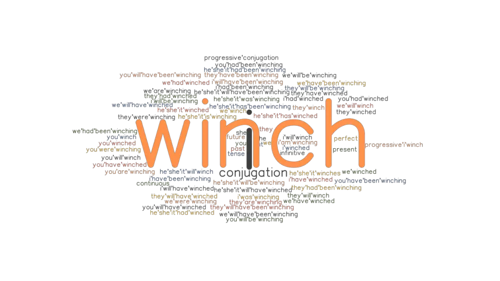 Winch Past Tense Verb Forms, Conjugate WINCH
