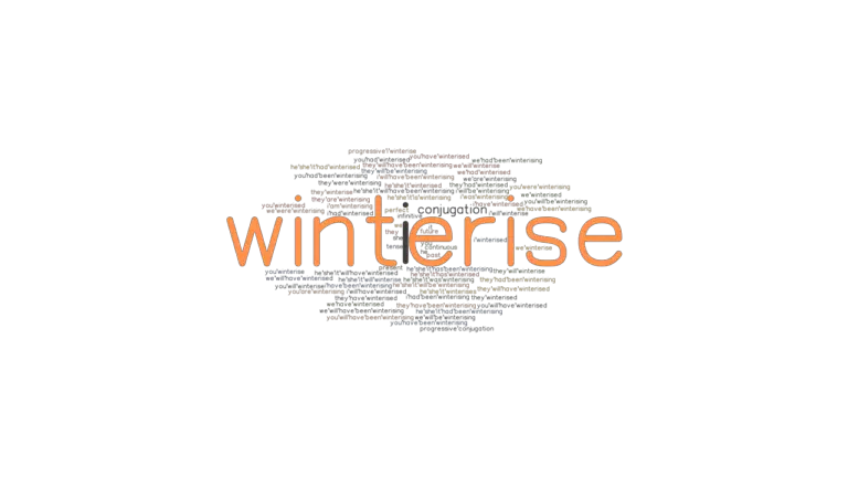 Winterise Past Tense: Verb Forms, Conjugate WINTERISE - GrammarTOP.com