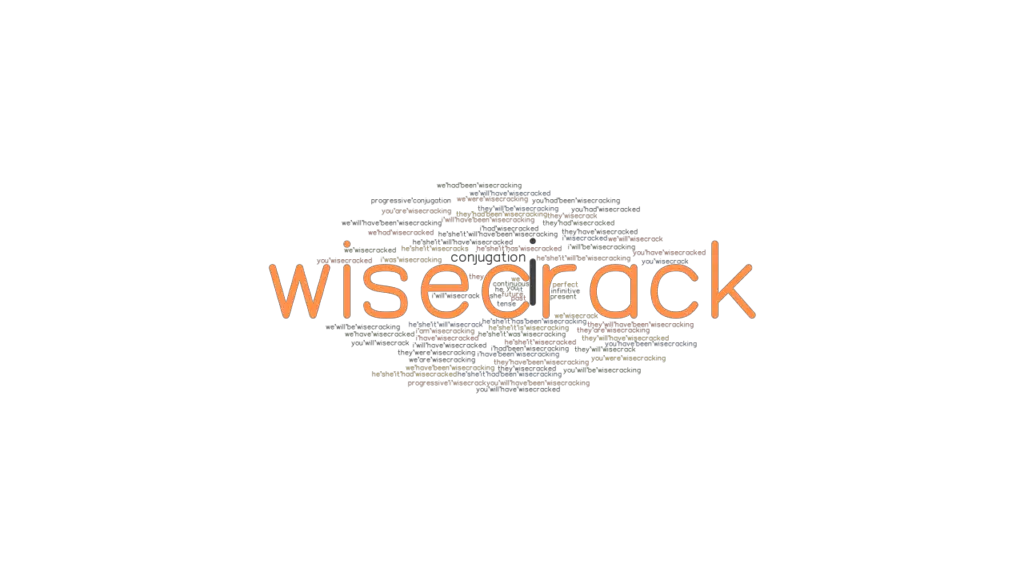 Wisecrack Past Tense Verb Forms, Conjugate WISECRACK