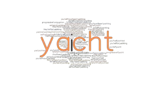 yacht meaning verb