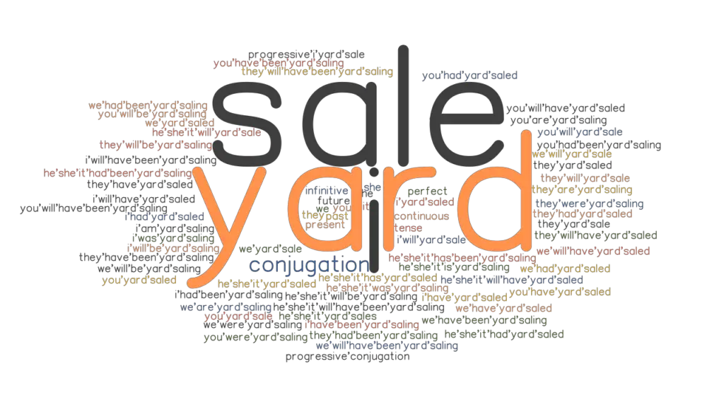 yard-sale-past-tense-verb-forms-conjugate-yard-sale-grammartop