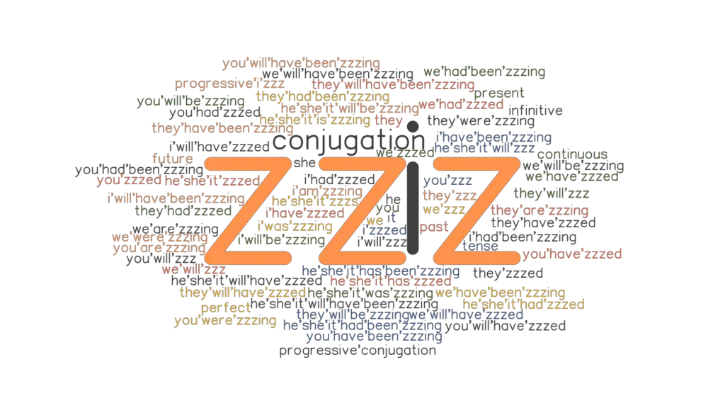 Zzz Past Tense Verb Forms, Conjugate ZZZ